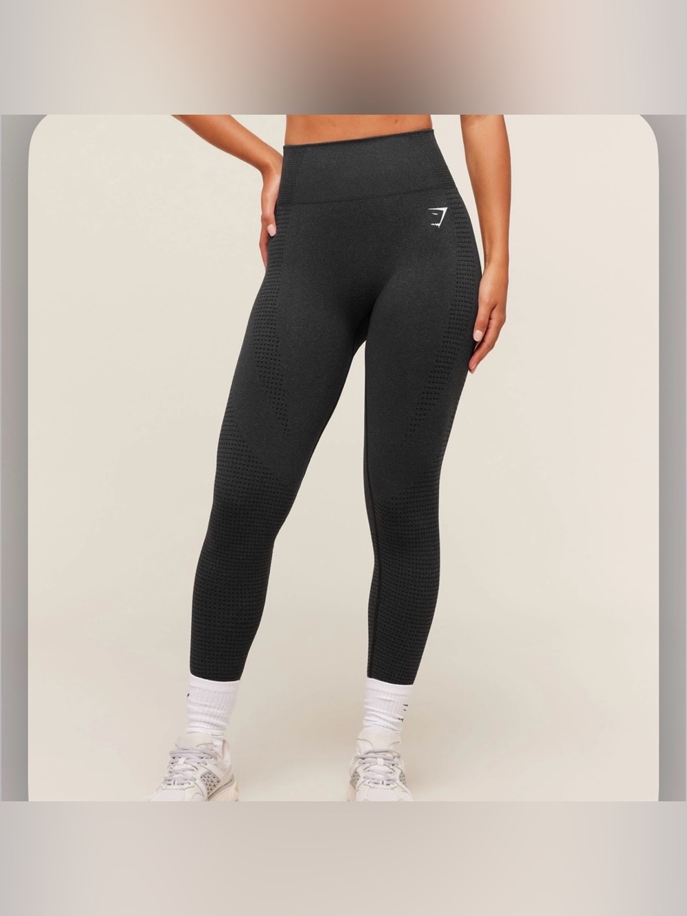 Gymshark Vital Seamless Leggings Black Women’s Small Active Workout Gym Athletic